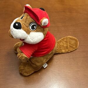 Buccee’s Beaver Plush with Red Shirt and Hat